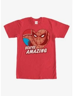 Superheroes Marvel Spider-Man Amazing Heart T-Shirt
