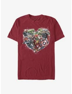 Superheroes Marvel Avengers Avenger Heart T-Shirt