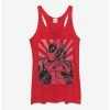 Superheroes Marvel Deadpool Close Heart Womens Tank Top