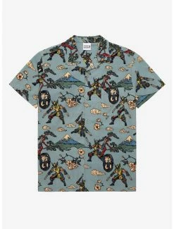 Superheroes Marvel X-Men Wolverine Samurai Woven Button-Up - BoxLunch Exclusive