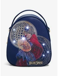 Superheroes Marvel Doctor Strange In The Multiverse Of Madness Spellcasting Convertible Light Up Mini Backpack - BoxLunch Exclusive