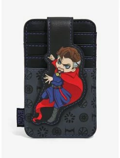 Superheroes Loungefly Marvel Doctor Strange In The Multiverse Of Madness Chibi Portraits Cardholder - BoxLunch Exclusive