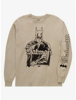 Superheroes DC Comics Batman Tonal Portrait Long Sleeve T-Shirt - BoxLunch Exclusive