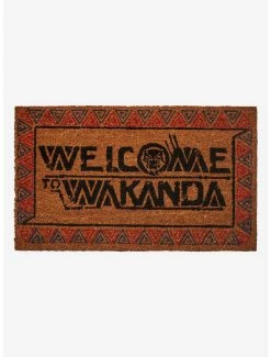Superheroes Marvel Black Panther Welcome To Wakanda Doormat - BoxLunch Exclusive