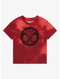 Superheroes Marvel Spider-Man Spidey Face Tie-Dye Toddler T-Shirt - BoxLunch Exclusive