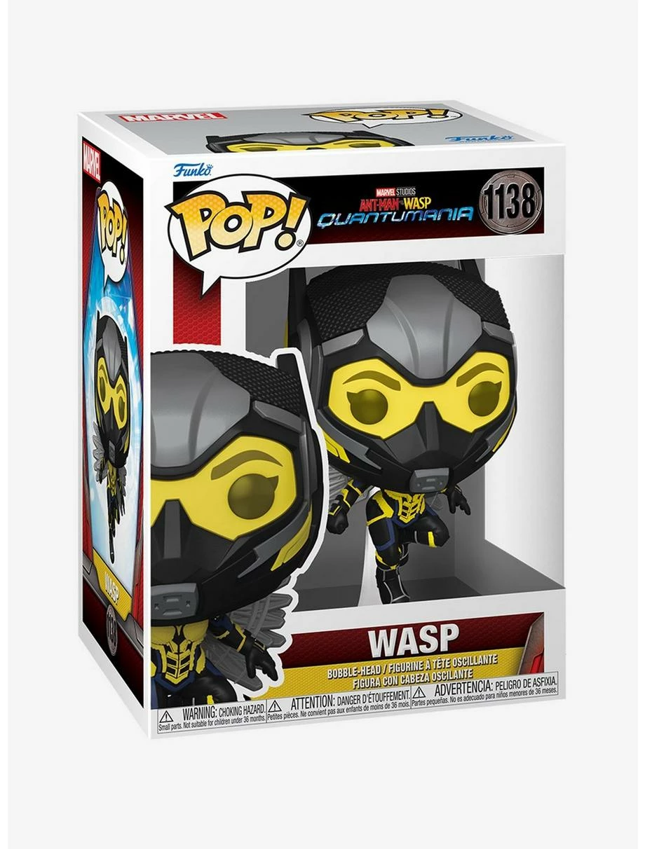 Superheroes Funko Pop! Marvel Ant-Man And The Wasp: Quantumania Wasp Vinyl Bobble-Head - Image 3