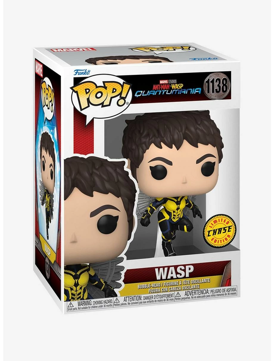 Superheroes Funko Pop! Marvel Ant-Man And The Wasp: Quantumania Wasp Vinyl Bobble-Head - Image 4