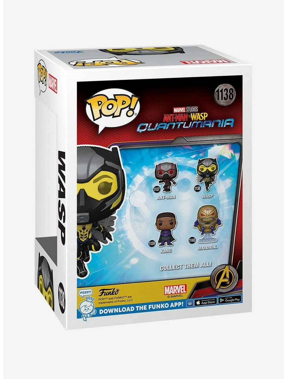 Superheroes Funko Pop! Marvel Ant-Man And The Wasp: Quantumania Wasp Vinyl Bobble-Head - Image 5