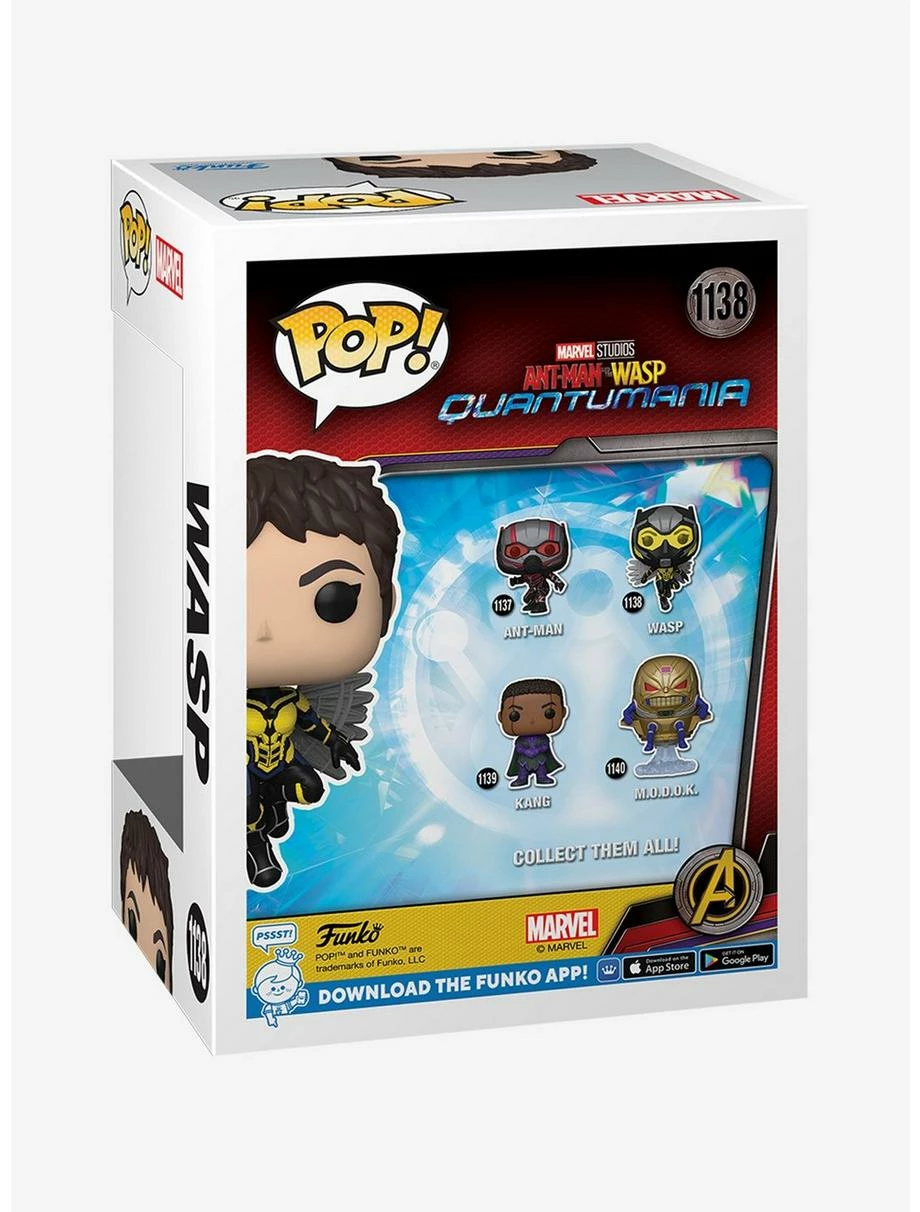 Superheroes Funko Pop! Marvel Ant-Man And The Wasp: Quantumania Wasp Vinyl Bobble-Head - Image 6