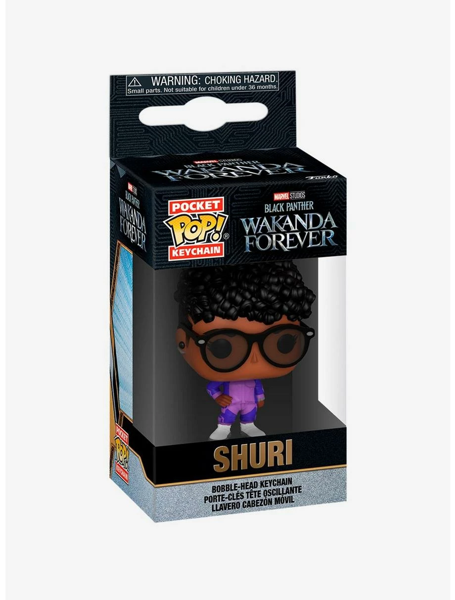 Superheroes Funko Pocket Pop! Keychain Marvel Black Panther: Wakanda Forever Shuri Vinyl Keychain - Image 2