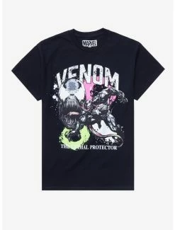 Superheroes Marvel Spider-Man Venom Portrait T-Shirt - BoxLunch Exclusive