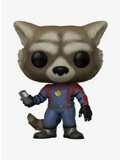 Superheroes Funko Pop! Guardians Of The Galaxy: Volume 3 Rocket Vinyl Bobble-Head
