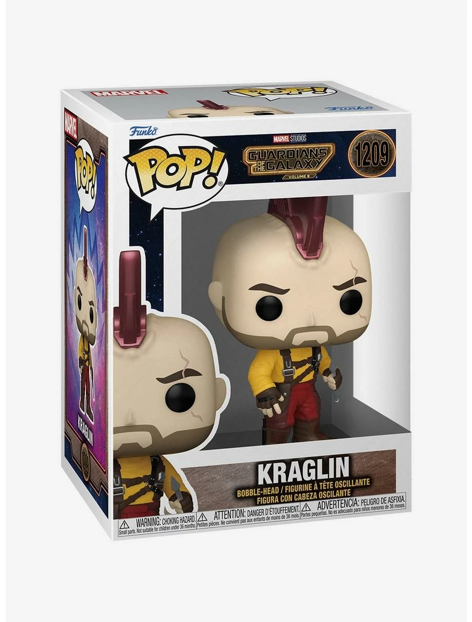 Superheroes Funko Pop! Guardians Of The Galaxy: Volume 3 Kraglin Vinyl Bobble-Head - Image 2