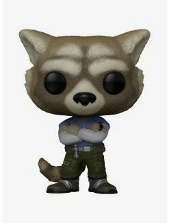 Superheroes Funko Pop! Marvel Guardians Of The Galaxy Rocket Raccoon Vinyl Bobble-Head - BoxLunch Exclusive