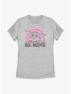 Television Star Wars The Mandalorian Grogu Be Mine Womens T-Shirt