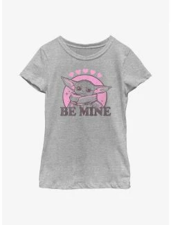 Television Star Wars The Mandalorian Grogu Be Mine Youth Girls T-Shirt