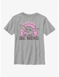 Superheroes Star Wars The Mandalorian Grogu Be Mine Youth T-Shirt