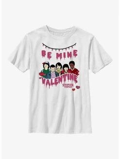 Superheroes Stranger Things Be Mine Valentine Youth T-Shirt