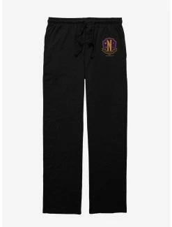 Television Wednesday Nevermore Academy Crest Pajama Pants
