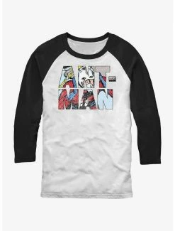 Superheroes Marvel Ant-Man Namesake Logo Raglan T-Shirt