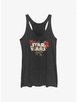Online Exclusives Star Wars Floral Logo Womens Tank Top
