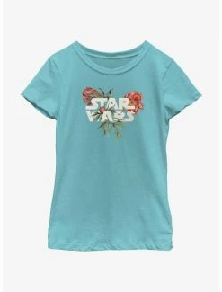 Online Exclusives Star Wars Floral Logo Youth Girls T-Shirt