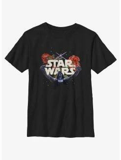 Online Exclusives Star Wars Floral Darth Vader Youth T-Shirt
