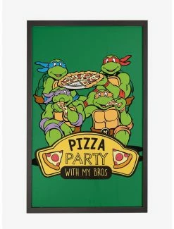 Online Exclusives Teenage Mutant Ninja Turtles Pizza Party Framed Poster