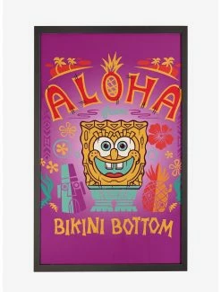Online Exclusives Spongebob Squarepants Aloha From Bikini Bottom Framed Poster