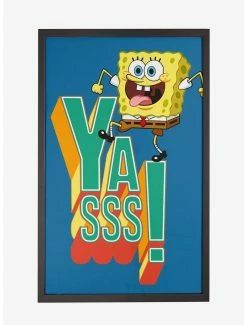 Online Exclusives Spongebob Squarepants Yasss! Framed Poster